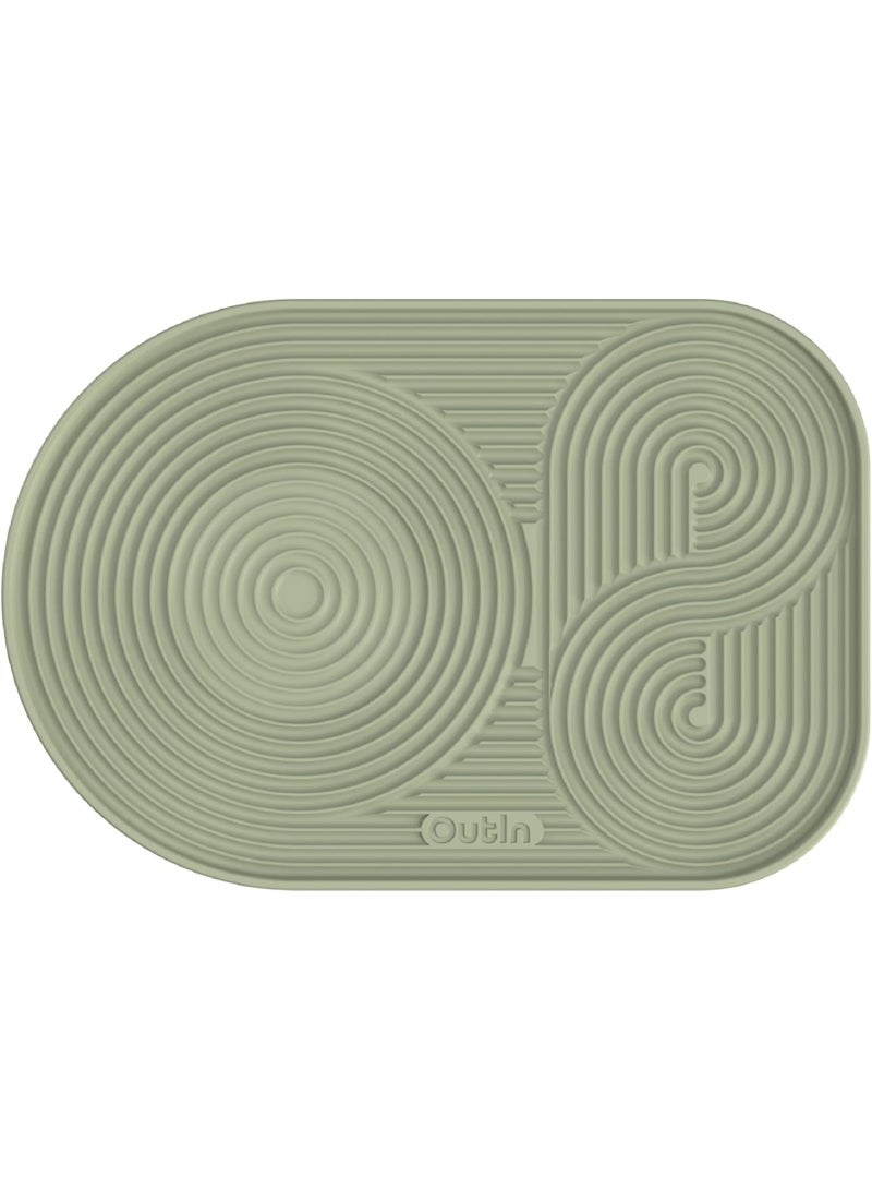 OutIn Silicone Coffee Mat – Non-Slip Heat Resistant Coffee Machine Mat, Waterproof Anti-Spill Mat for Coffee Maker, Espresso Machine & Countertop Protection - Image 1