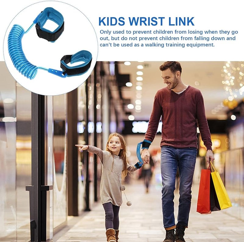Kisangel 2m Blue Safety Wrist Link for Toddlers Keeps Kids Close in Crowded Parks Malls and Travel - Image 5