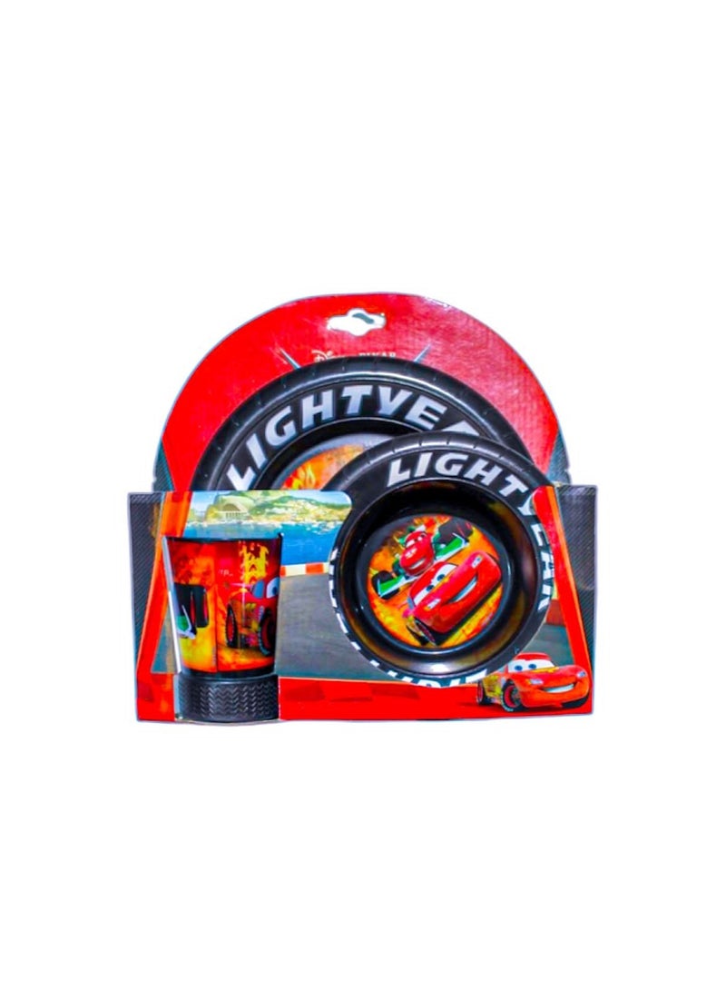 Trudeau Melamine dinner sets cup and two plates - Image 4