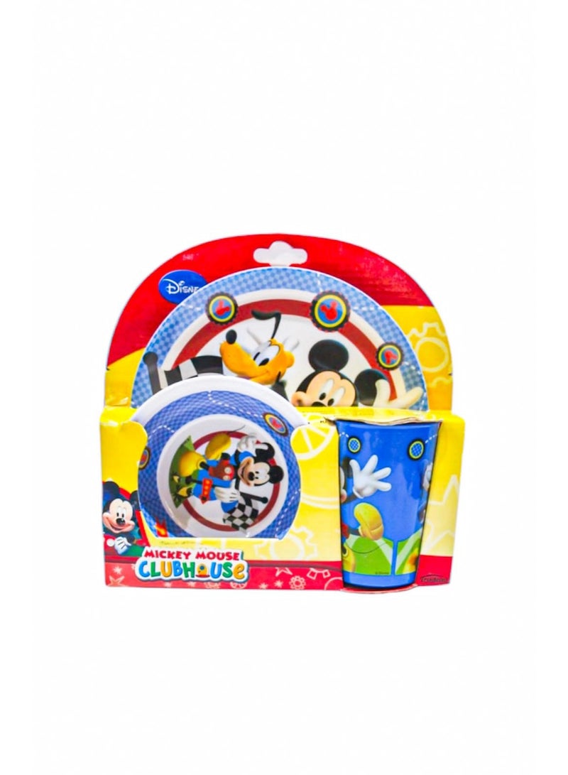 Trudeau Melamine dinner sets cup and two plates - Image 3