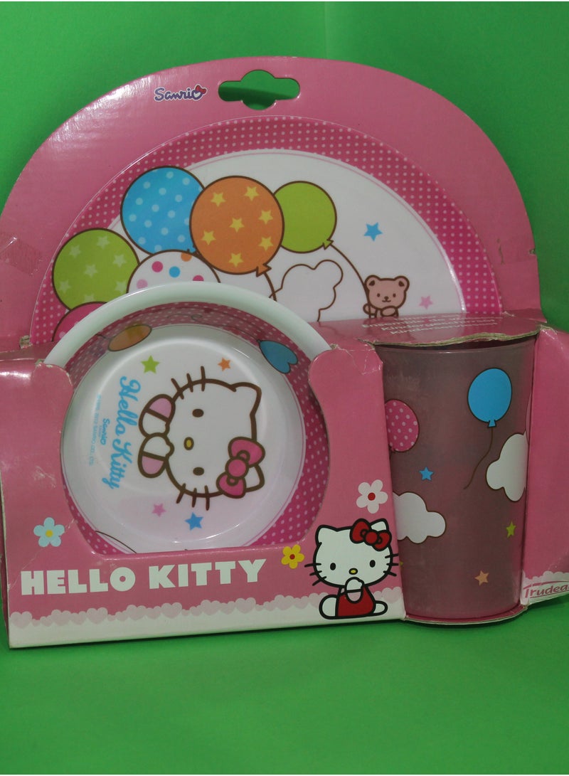 Trudeau Melamine dinner sets cup and two plates - Image 2