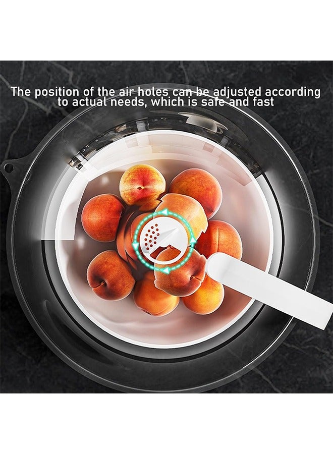 غطاء شفاف للميكروويف لحماية الطعام من الرذاذ، غطاء بمقبض، غطاء وعاء طبق تقديم أساسيات المطبخ المنزلي - Image 5