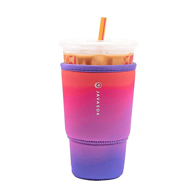 Sok It Sok It JavaSok Iced Coffee  Cold Soda Insulated Neoprene Cup Sleeve Twilight Large 3032oz 