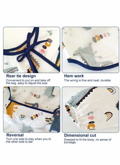 KASTWAVE Baby Waterproof Sleeved Bib, Long Sleeve for Toddler, 3 Pack Infant Art Smock Apron 6-36 Months  - Image 5