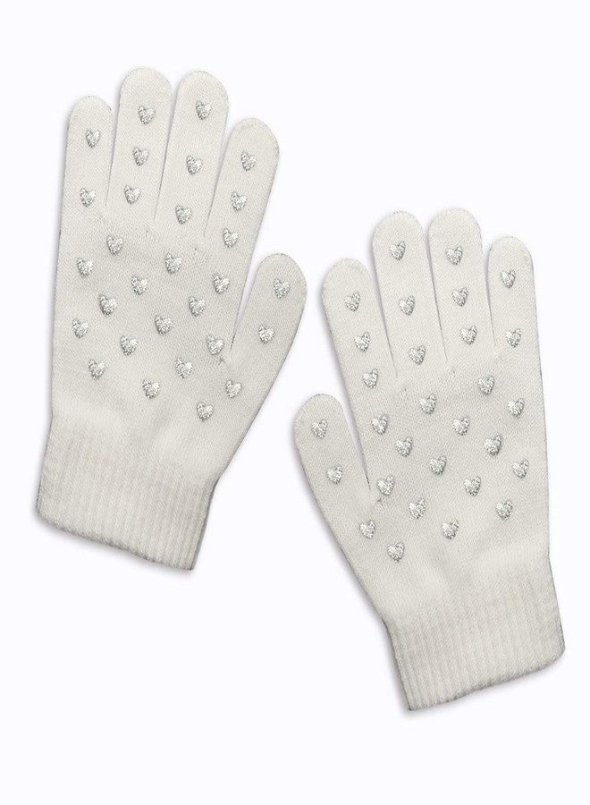 Evridwear Boys Girls Magic Stretch Gripper Gloves 6 Pairs Assortment, Kids Winter Warm Gloves Children (Heart Printing) - Image 2
