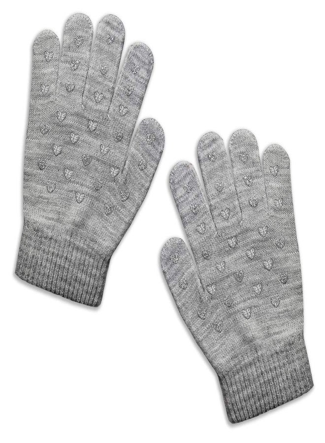 Evridwear Boys Girls Magic Stretch Gripper Gloves 6 Pairs Assortment, Kids Winter Warm Gloves Children (Heart Printing) - Image 4