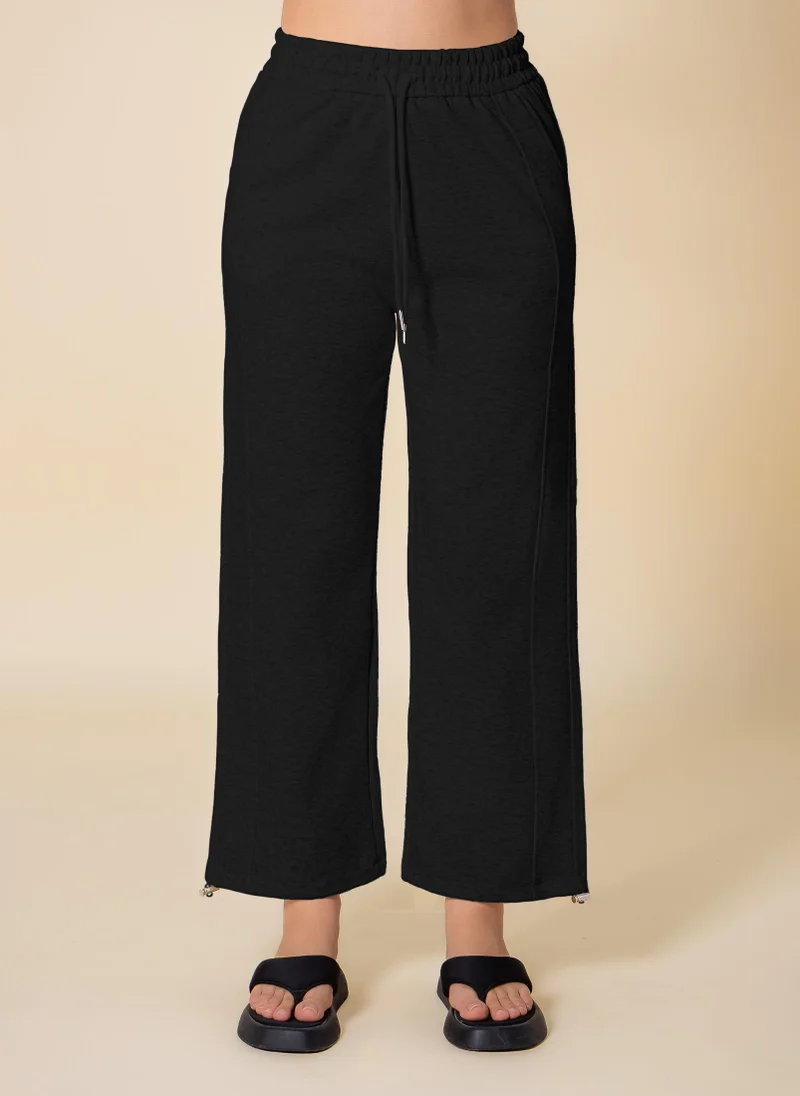 SHAPES WIDE LEG PLUSH COMFORT TROUSERS
