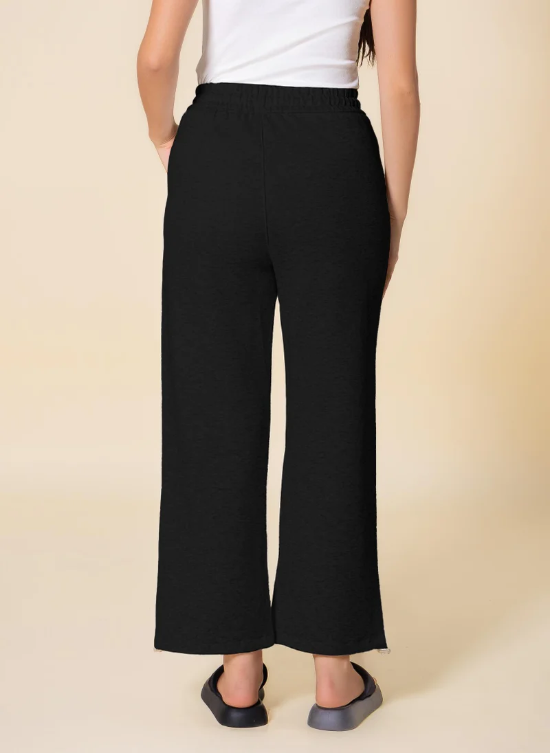 SHAPES WIDE LEG PLUSH COMFORT TROUSERS