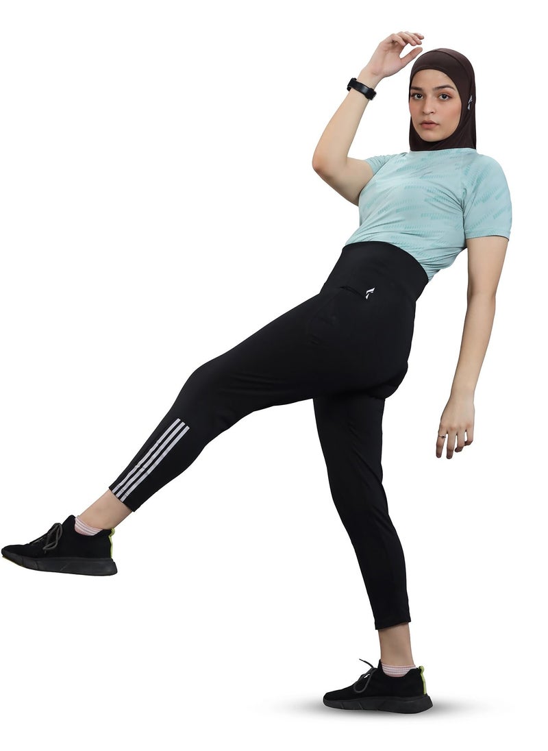 FLUSH Flush Womens Yoga Pants with Pockets High Waisted 4 Ways Stretch Sports Workout Running Yoga Athletic Leggings  - Image 1
