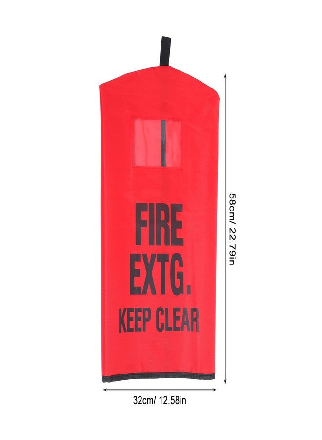 Garneck Fire Extinguisher Cover Outdoor Protective Bag with Inspection Tag Pocket Quick Install Wall Truck Mount Holder for Commercial Patio Fire Safety - Image 2