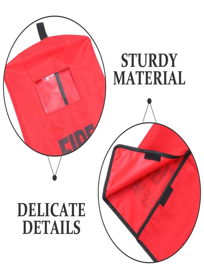 Garneck Fire Extinguisher Cover Outdoor Protective Bag with Inspection Tag Pocket Quick Install Wall Truck Mount Holder for Commercial Patio Fire Safety - Image 3