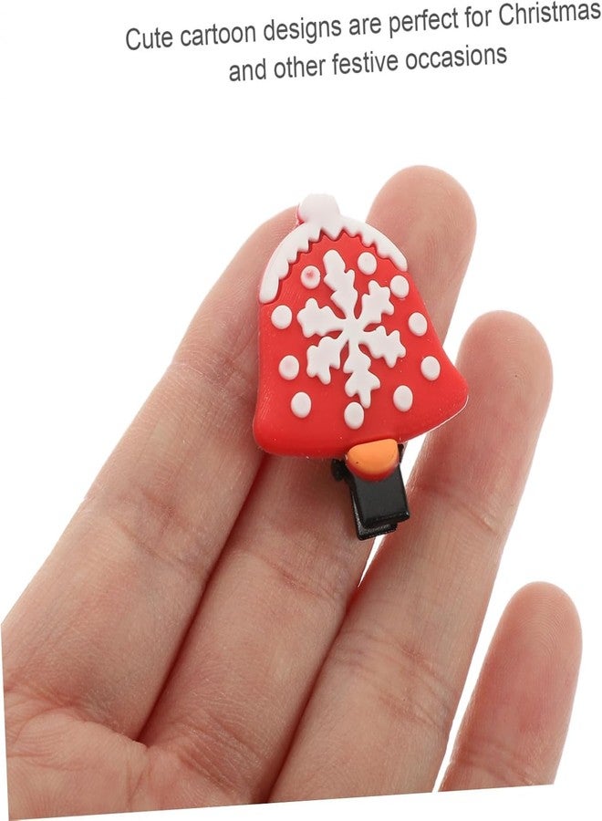 BIG BOX 10 Pcs -Christmas hair pins Holiday hair clips Xmas hair accessories Christmas hair bows Festive hair pinsHair Bangs Hair Clip Hair Pin Hair Accessories for Girls Cute Hair Clips Hair Decoration Hair Clips for Thin Hair Xmas Hairpins - Image 3