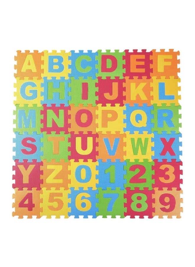 Crazy Boss 2 Set Bundle 36pcs ABC Foam Play Mat Interlocking EVA Floor Puzzle Soft Alphabet & Number Mats for Kids - Image 1