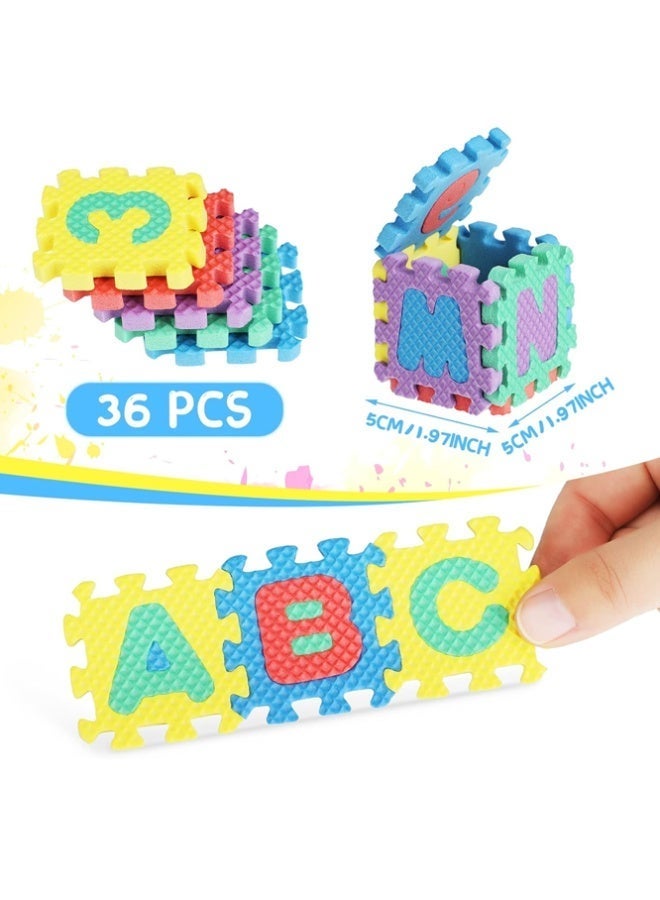 Crazy Boss 2 Set Bundle 36pcs ABC Foam Play Mat Interlocking EVA Floor Puzzle Soft Alphabet & Number Mats for Kids - Image 4