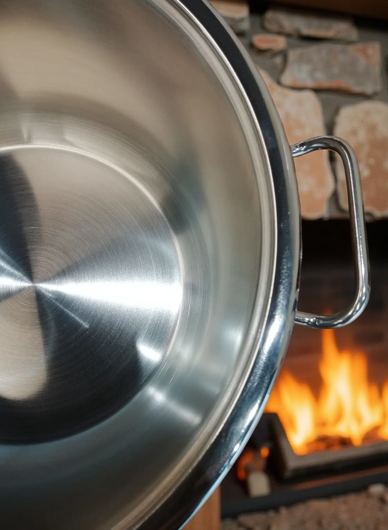 Trust Stainless Steel Cooking Pot 30CM Silver 18/10 (Made in Turkey) - Image 5