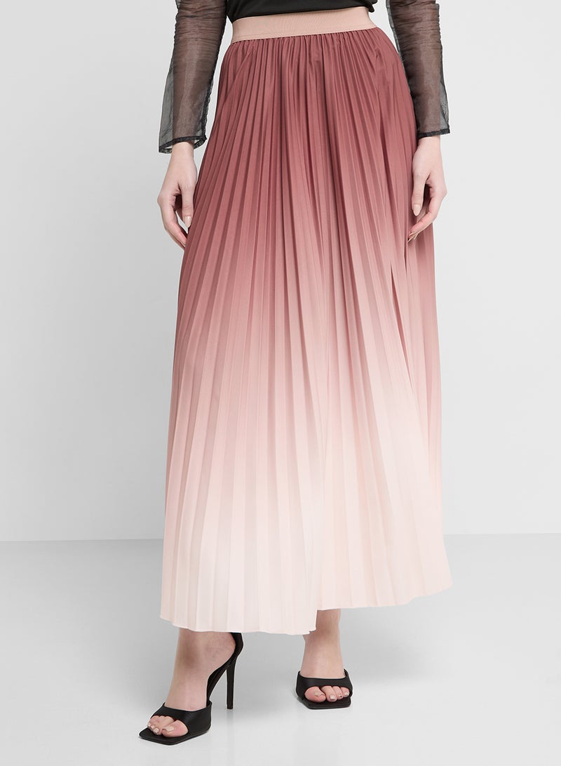 Khizana Pleated Ombre Skirt - Image 1