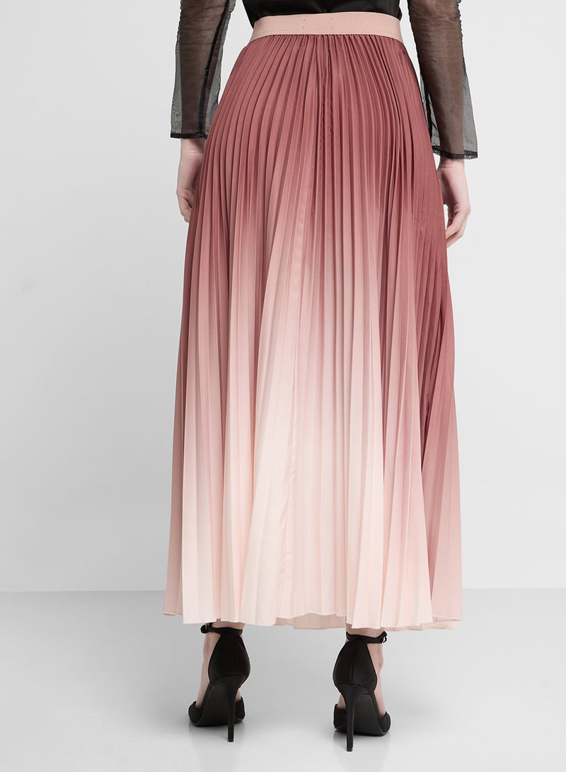Khizana Pleated Ombre Skirt - Image 3