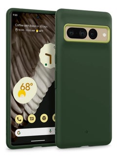 Caseology Nano Pop for Google Pixel 7 Pro Case [Military Grade Drop Tested] Dual Layer Silicone Case - AVO Green