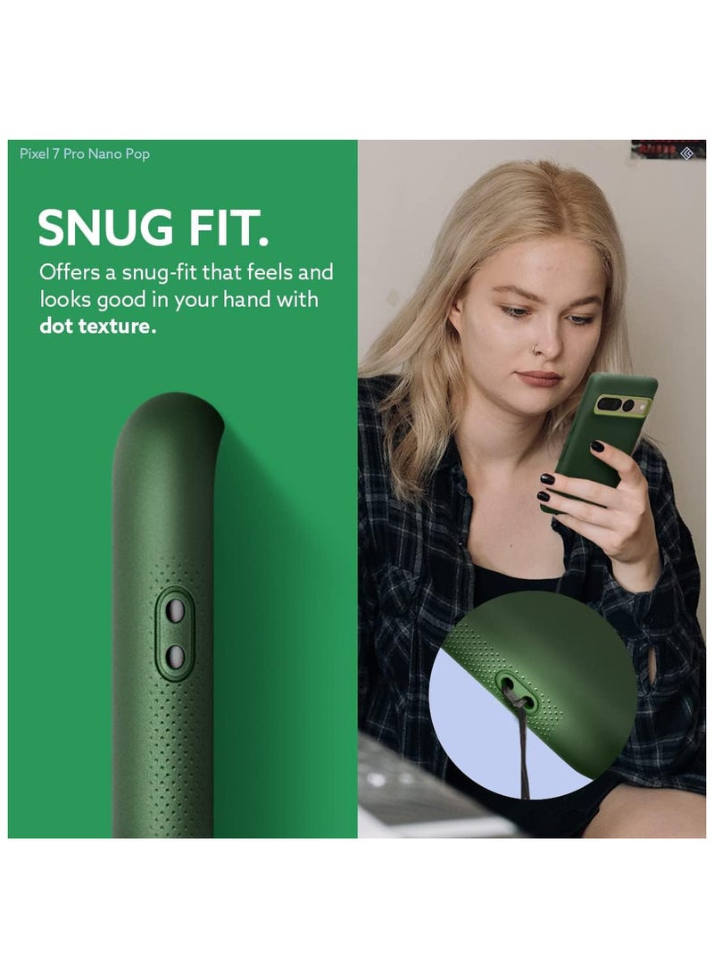 Caseology - Caseology Nano Pop for Google Pixel 7 Pro Case [Military Grade Drop Tested] Dual Layer Silicone Case - AVO Green - Image 1
