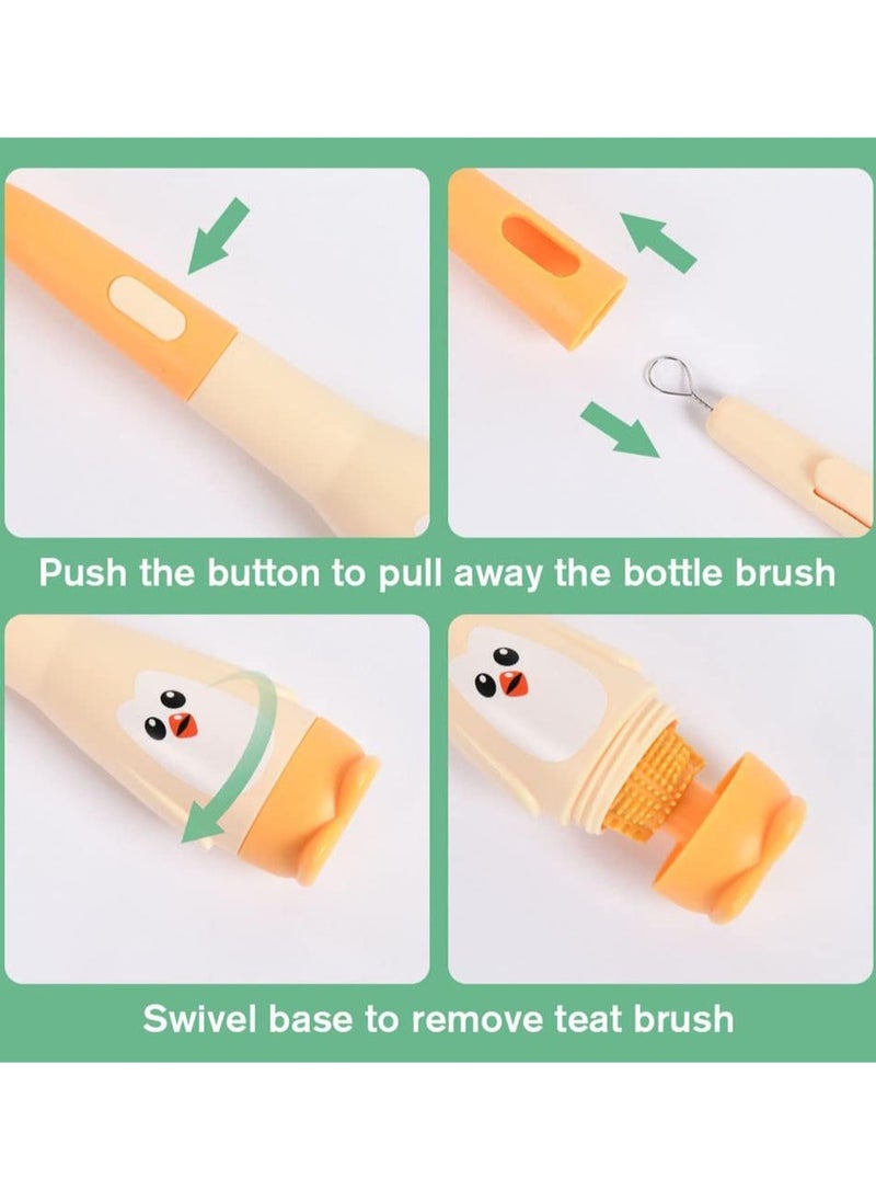 Generic - Bottle Sterilizer, Double Layer Baby Bottle Steam Sterilizer Sanitizer with Cleaning Brush Set For for Baby Bottles, Pacifiers , Large Capacity And 99.99% Cleaned In 8 Mins, 360 Degree High Temperature - Image 1