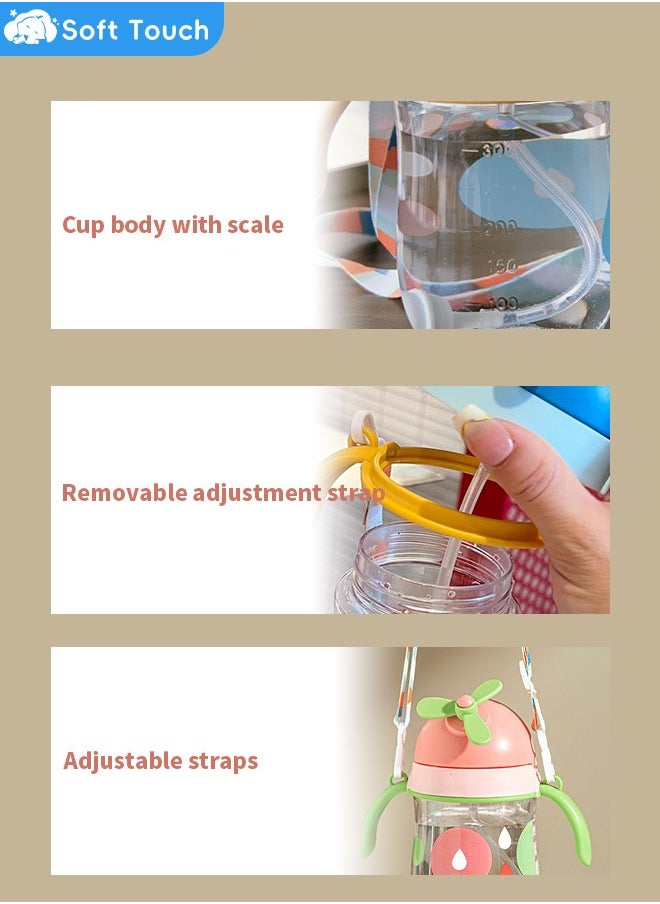 Baby Straw Bottle Toddler Water Bottle Sippy Cup for Baby 6-12 Months Baby Straw Cup Sipper Bottle for Kids with Handles 300ml (Pink) - pzsku/ZEC3021744BA4263AE58DZ/45/_/1726652934/628344ae-b378-41b6-bdf1-d793c8e8a590