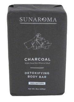 SUNAROMA Sunaroma Soap Bar Charcoal Dead Sea Mineral Mud 8 Ounce (Pack of 6)  - Image 1