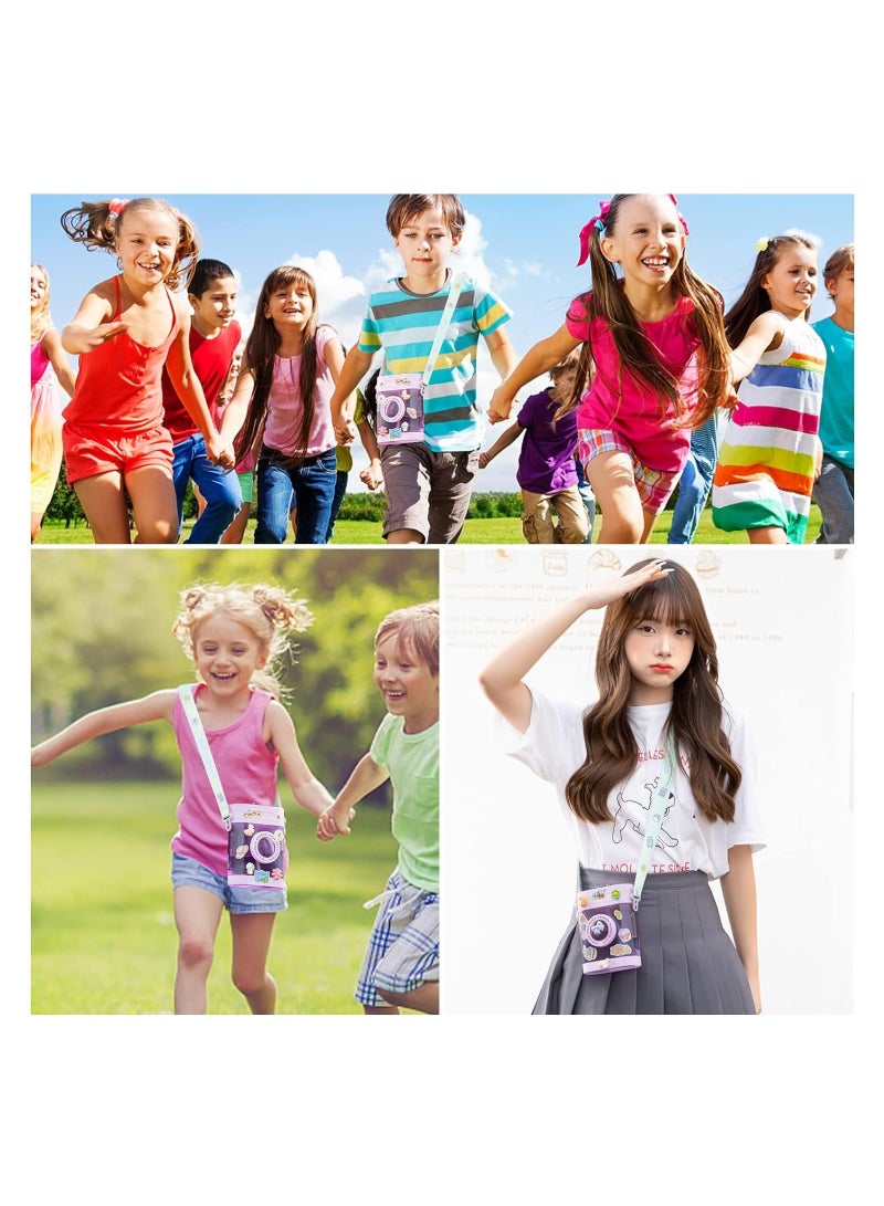 KASTWAVE Water Bottle with Straw, Retro Camera Water Bottles for Kids, Portable Leakproof BPA-free Drinking Cups for Girls Women Sports Camping Picnic Hiking Travel - Image 2