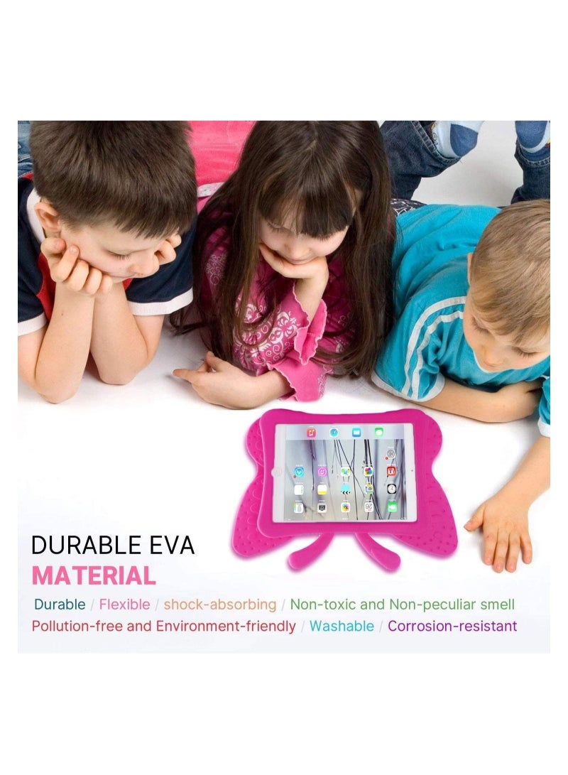 3D Cute Cartoon Butterfly Cover Non-Toxic EVA Foam Wings Kickstand Kid-Proof Shockproof Bumper Girl Boy Gift for Apple iPad 7 8 Gen 10.2 - Image 2