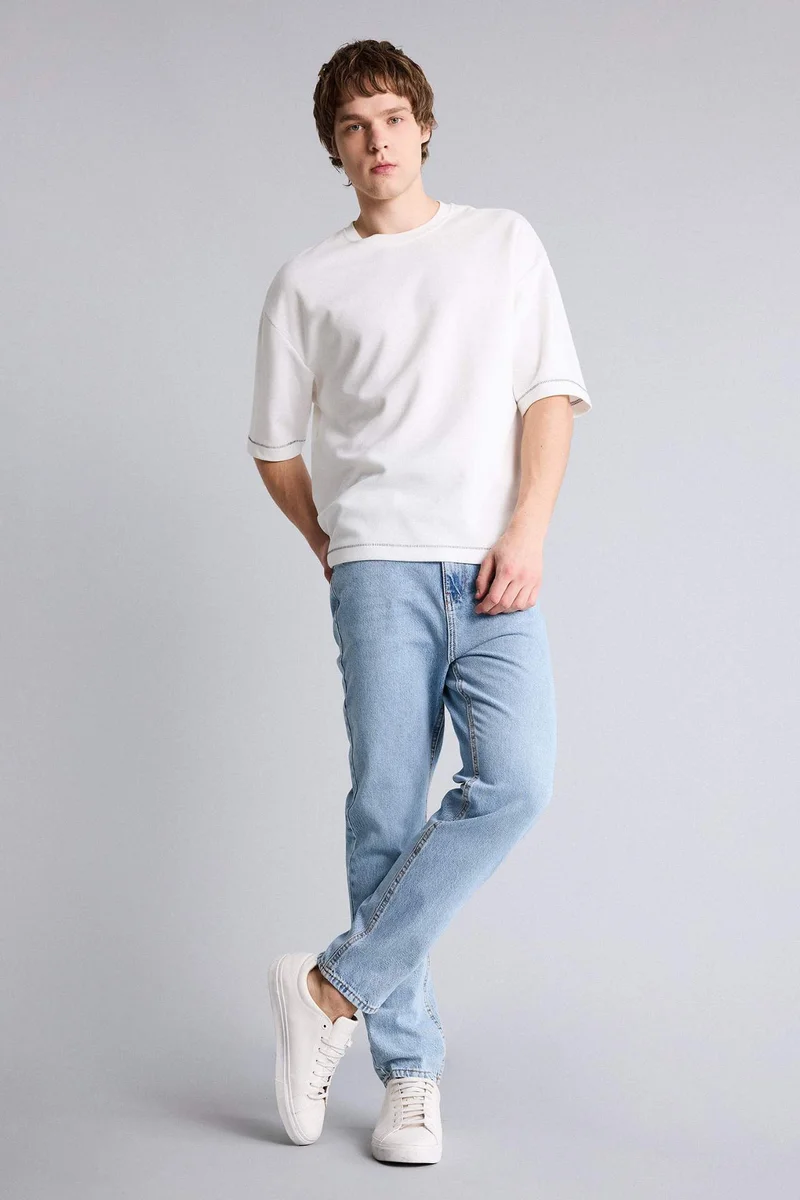 Defacto  90's Slim Fit Washed Jeans for Men | Best Price UAE