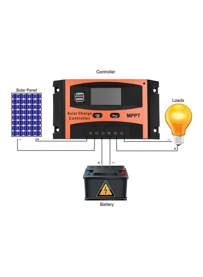 NIBEMINENT Solar Charge Controller Orange/Black  - Image 2
