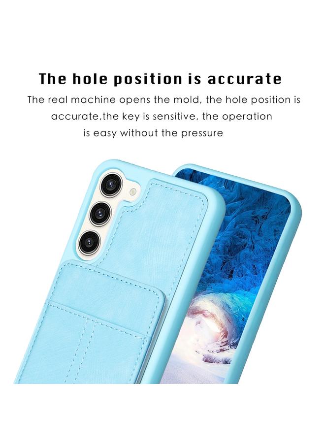 S-TOP Case For Samsung Galaxy S23+ 5G BF28 Frosted Card Bag Phone Case with Holder - Image 3