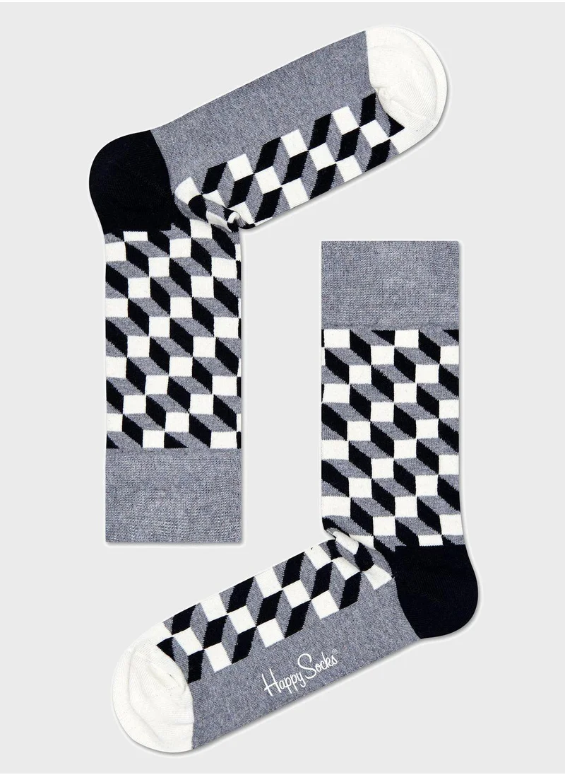 Happy Socks Embroidered Crew Sock