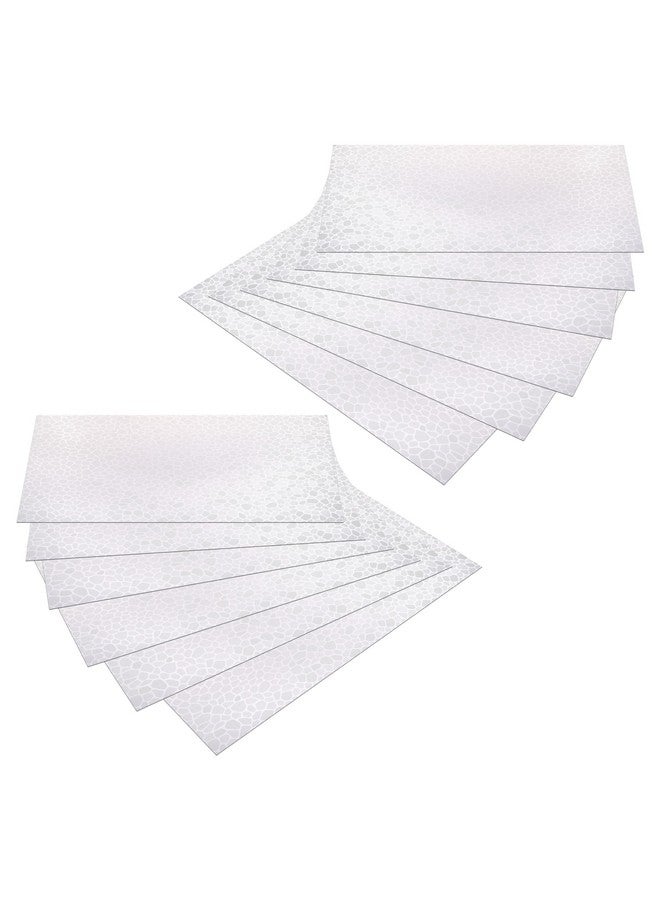 Kuber Industries Diamond Texture Fridge Mat Set of 12|Water Proof Refrigerator Drawer Mat|Reusable & Washable|Multipurpose Mat for Kitchen (Transparent) - Image 1