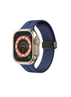 Spigen SPIGEN Midnight Blue Magnetic Silicone Strap for Apple Watch Series 3–9 & Ultra  - Image 4
