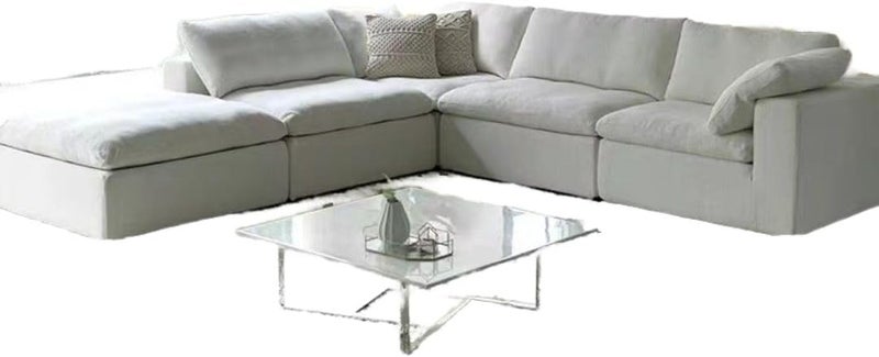 Comfynest Modern Sectional Sofa Set - Light Gray - Image 5