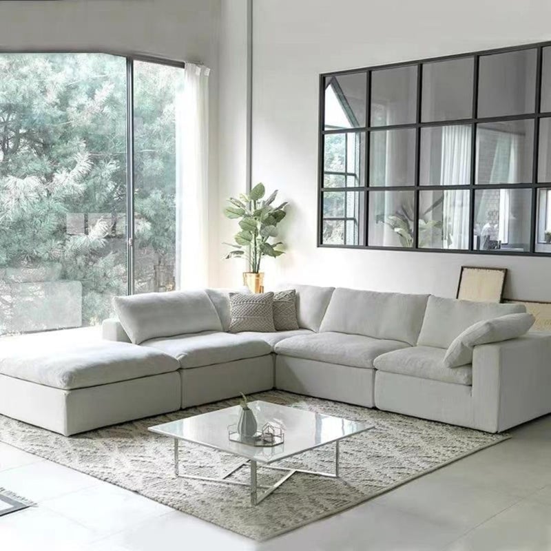 Comfynest Modern Sectional Sofa Set - Light Gray - Image 3