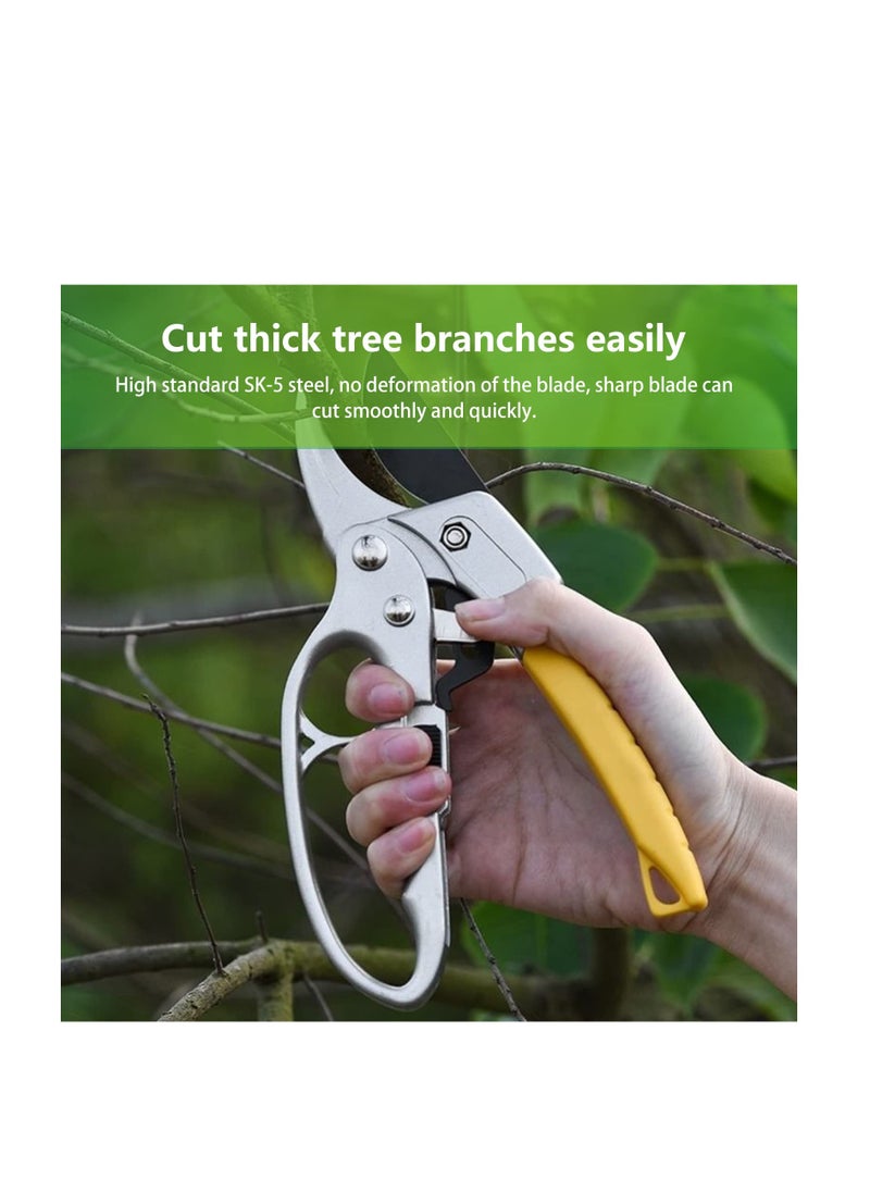 SYOSI Pruning Shears for Gardening, Sharp Garden Bypass Pruners, Sharp Garden Shears, Professional Garden Pruning Clippers Trimmer, for Tree Plants Flowers Bonsai Garden  - Image 5
