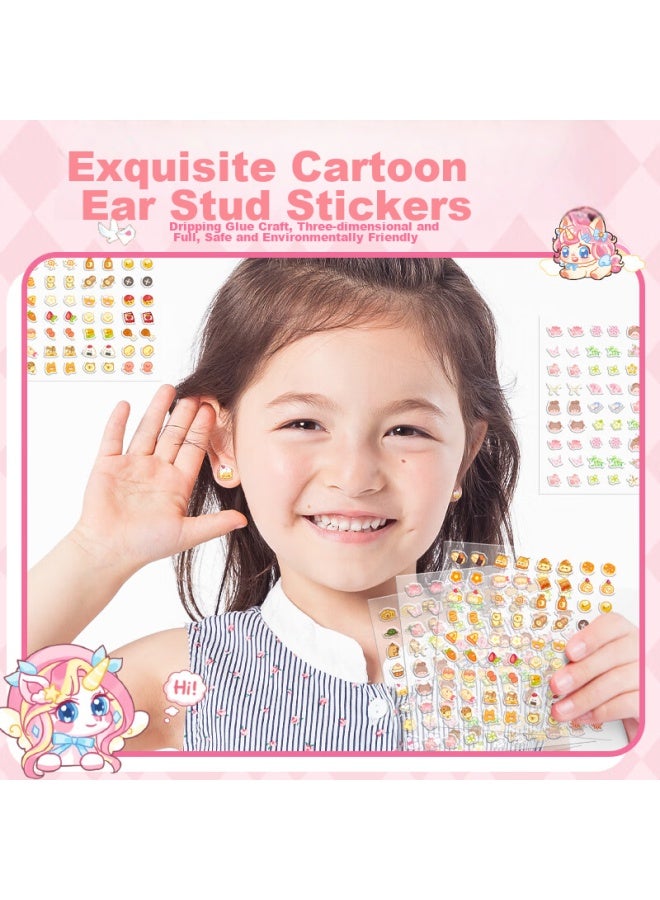 Kaba Bear Kabaxiong Children's Nail Stickers Set 800 Pieces, High-quality Chinese-style Girls' Luminous Diy Nail Art Embossed Stickers, Poetry-inspired Ink-like Design - Image 5