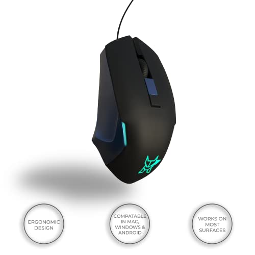 Arctic Fox Wired USB Gaming Mouse with Breathing Lights and DPI Upto 3600 - Image 2