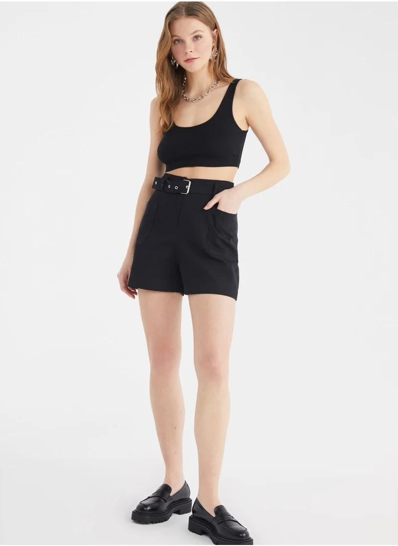 trendyol High Waist Mini Shorts