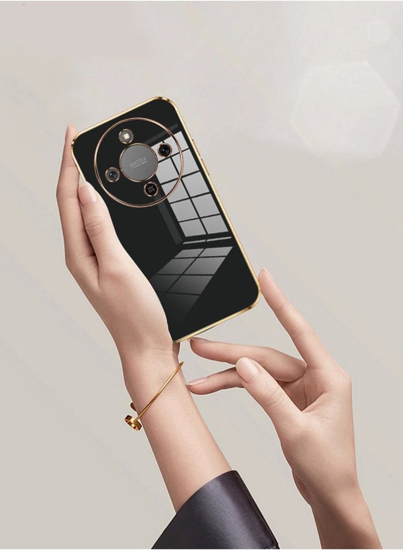 Xinli Honor X9d Case Slim Soft Protective Plating Cover, Mobile Case, Slim Design, Sleek, Scratchresistant, Highquality Plating, Protective -Black - Image 4