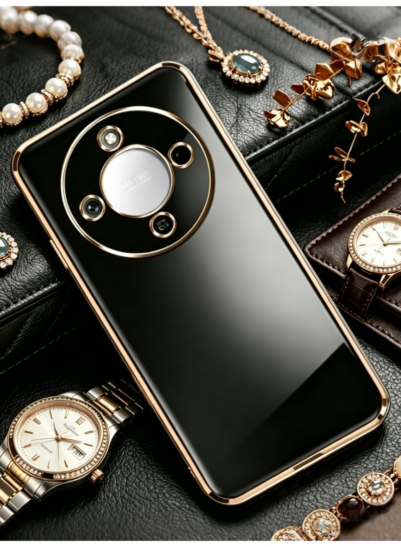 Xinli Honor X9d Case Slim Soft Protective Plating Cover, Mobile Case, Slim Design, Sleek, Scratchresistant, Highquality Plating, Protective -Black - Image 5