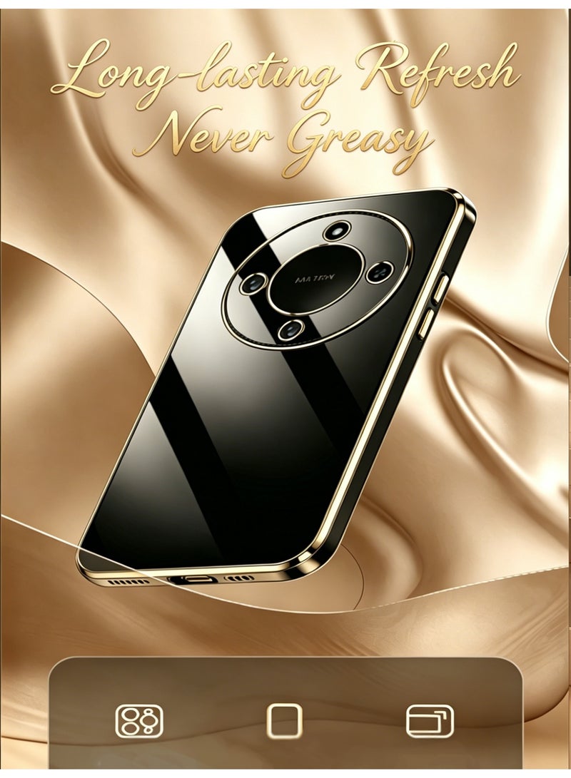 Xinli Honor X9d Case Slim Soft Protective Plating Cover, Mobile Case, Slim Design, Sleek, Scratchresistant, Highquality Plating, Protective -Black - Image 2