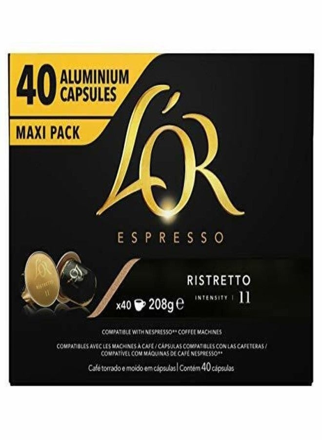 L'Or Espresso كبسولات لور اسبريسو ريستريتو × 40 - Image 2