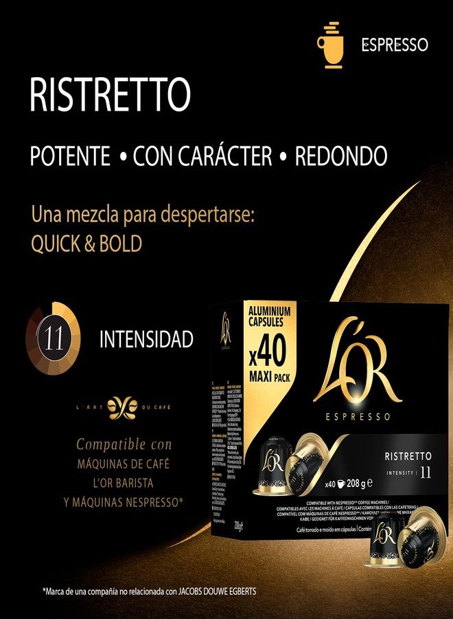 L'Or Espresso كبسولات لور اسبريسو ريستريتو × 40 - Image 4