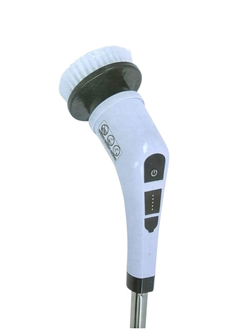 Denx Cordless Electric Cleaning Brush, 2-Speed ​​with 9 Replaceable Heads and 3 Adjustable Telescopic Rods, Type-C Charging, 25W Power, for Cleaning Kitchen, Tiles, Bathtub and Floors - Image 3