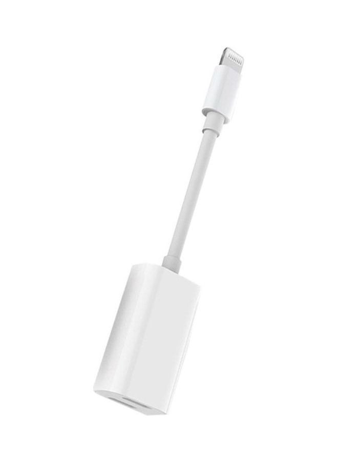 NIBEMINENT Dual Splitter Lightning Cable Adapter White  - Image 4