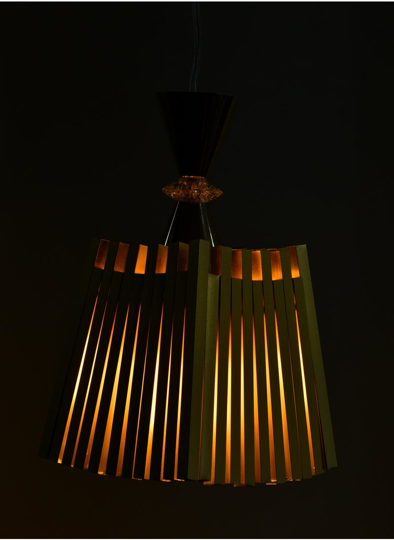 هابي لايت ثريا علاقي مودرن ذهبي شكل هندسي بتصميم عصري وحديث  - Image 5