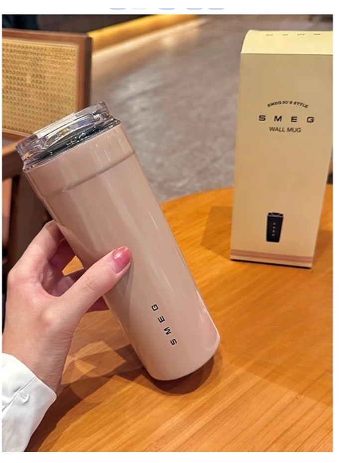 smeg SMEG 550ml Stainless Steel Tumbler - Premium 316 Food-Grade Vacuum Insulation Travel coffee thermos pink - Image 2