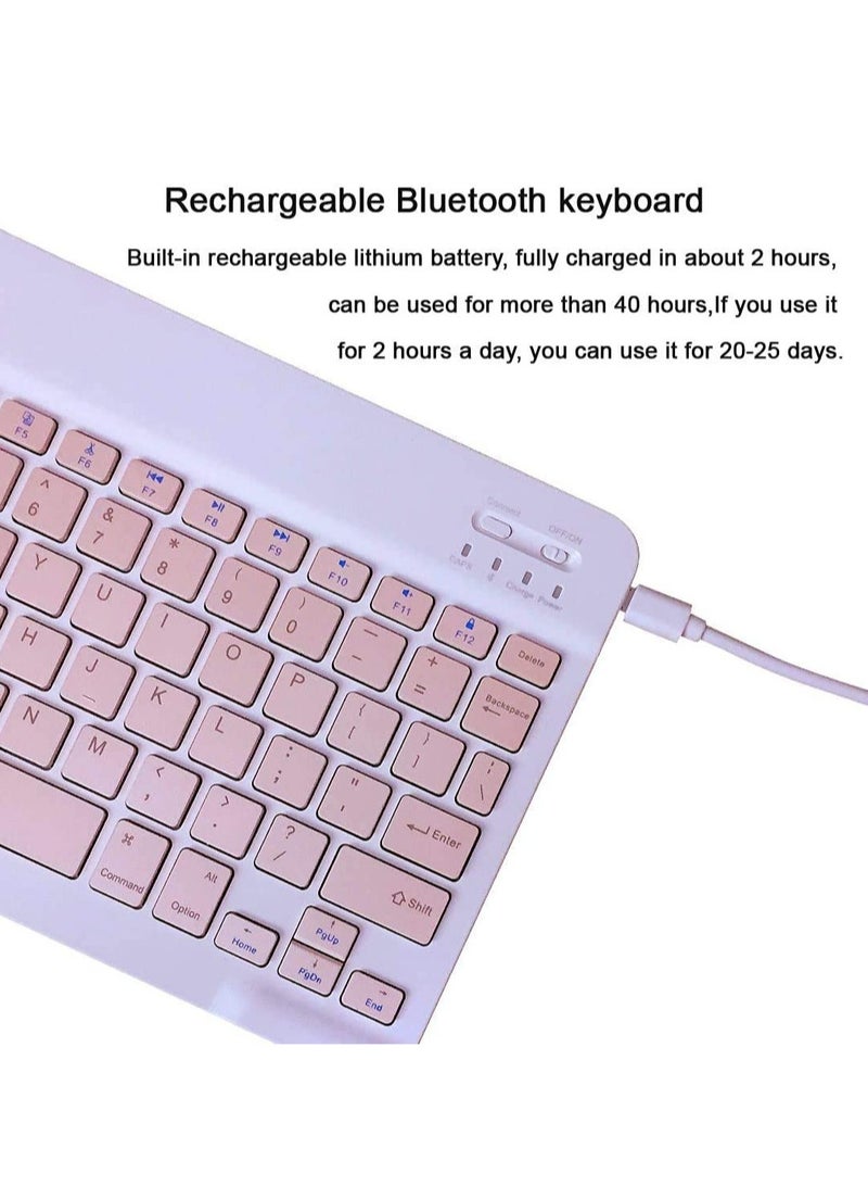 Ultra-Slim Bluetooth Rechargeable Portable Wireless Keyboard And Mouse Combo  For Apple iPad iPhone iOS 13 And Above Samsung Tablet Smartphone And Android Windows - Image 4